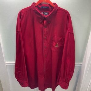 Ralph Lauren (Chaps) Men's Red Casual Button-Down Shirt